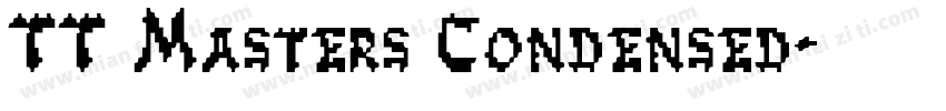 TT Masters Condensed字体转换